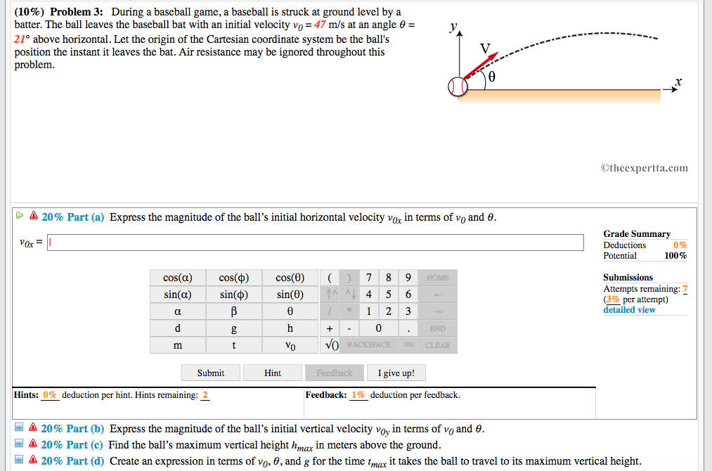 Solved (1096) Problem 3 During A Baseball Game, A Baseba...
