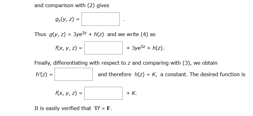 Solved 5uch 10xy 3e5 J 15ye5zk Find A Function F Chegg Com