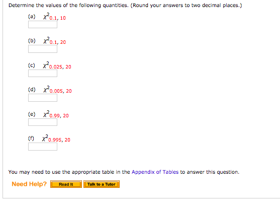 Solved Determine The Values Of The Following Quantities Chegg Com