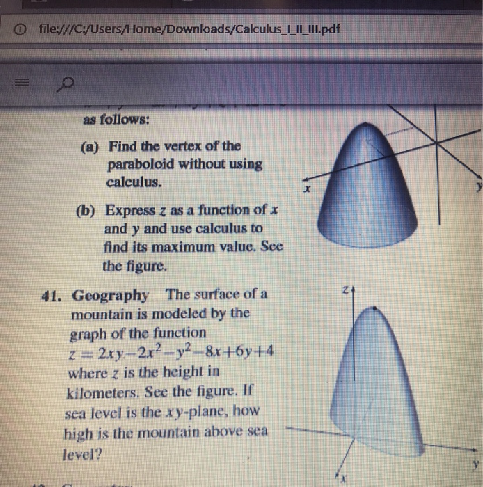 Solved O File C Users Home Downloads Calculus Ll Iil Chegg Com