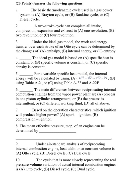 Questions and Answers from the Gas Engine: Buy Questions and