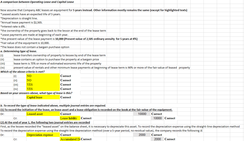 Capital Vs Operating Lease >> Solved A Comparison Between Operating Lease And Capital L Capital Vs Operating Lease >> Solved A Comparison Between Operating Lease And Capital L