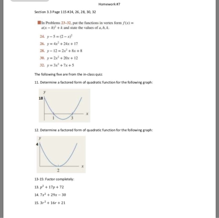 Solved Homework 7 Section 3 3 Page 115 24 26 28 30 Chegg Com