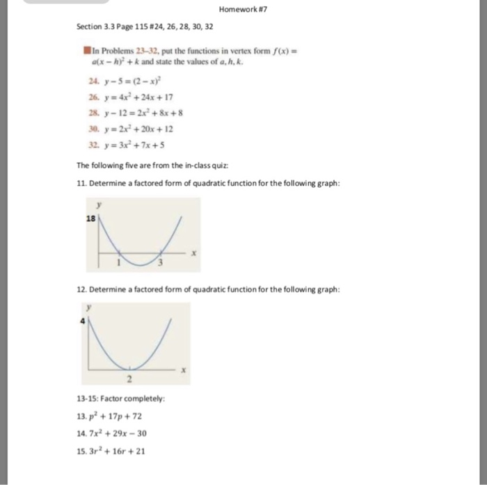 Solved Homework 7 Section 3 3 Page 115 24 26 28 30 32 Chegg Com