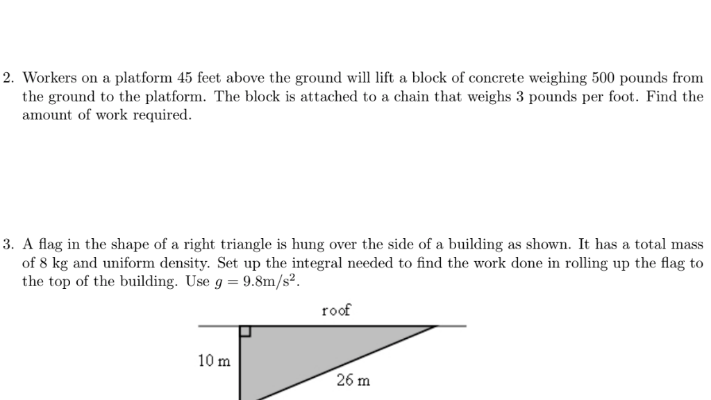 Solved 2 Workers On A Platform 45 Feet Above The Ground Chegg Com