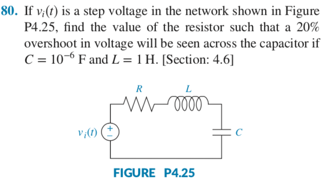 Solved 80 If Vt Is A Step Voltage In The Network Shown Chegg Com