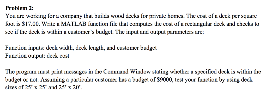 Solved Problem 2 You Are Working For A Company That Buil Solved Problem 2 You Are Working For A Company That Buil