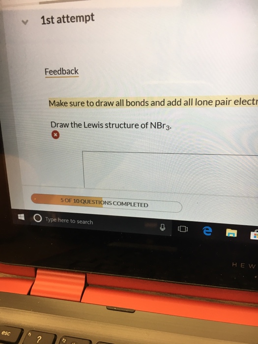 Solved V 1st Attempt Feedback Make Sure To Draw All Bonds Chegg Com