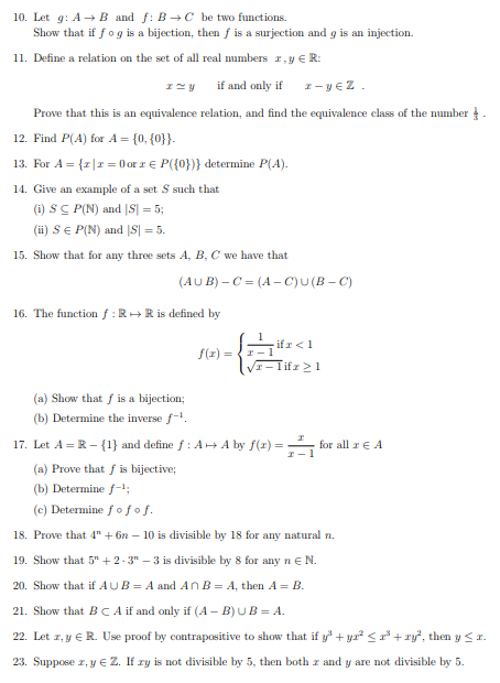 Solved 10 Let G A B And F Be Two Functions Show Th Chegg Com