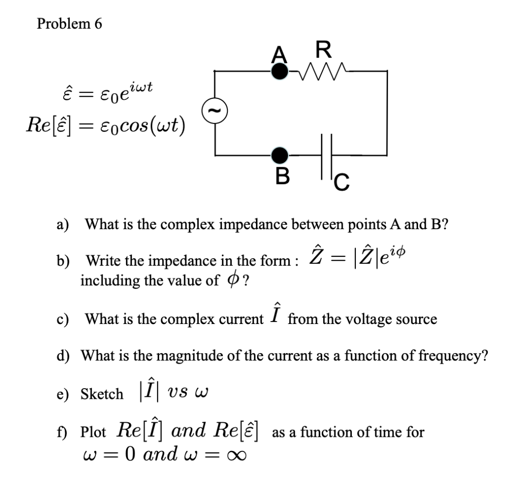 Solved Problem 6 Iwt Rel Eocos Wt V S A What Is The Co Chegg Com