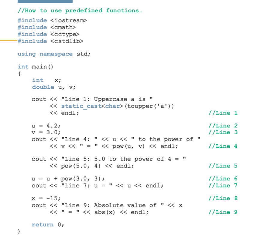 Solved Implement A Similar Program Using Other Predefined