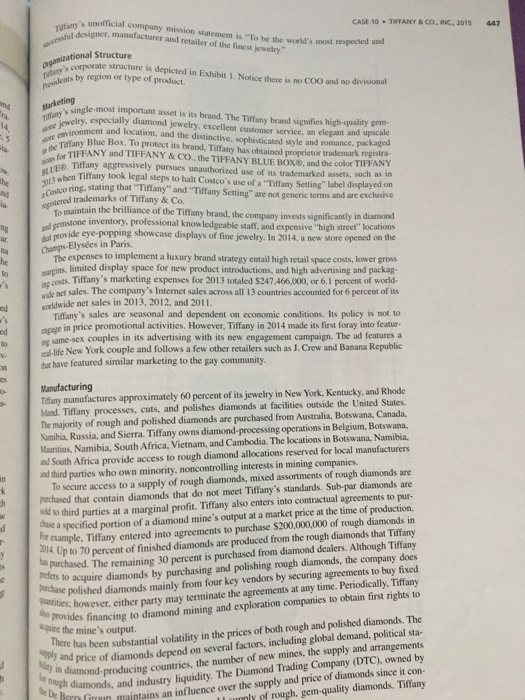Tiffany & co 1993 case analysis image