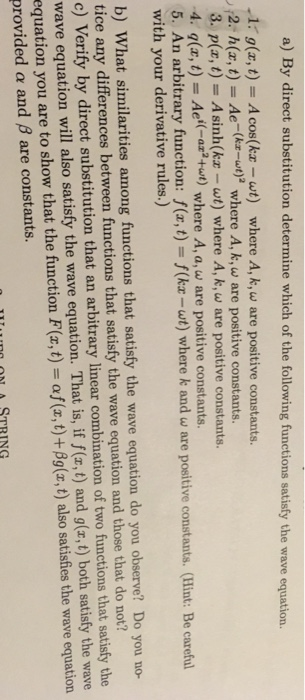 Solved A By Direct Substitution Determine Which Of The F Chegg Com