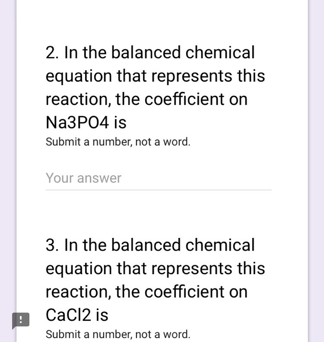 What Do Coefficients In A Chemical Equation Represent Tessshebaylo