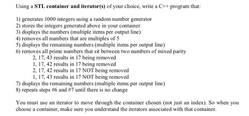 Solved Write This C Code In Vector Container And Begin Chegg Com