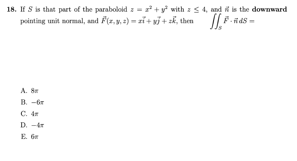 Solved If S Is That Part Of The Paraboloid Z X 2 Y 2 Chegg Com Solved If S Is That Part Of The Paraboloid Z X 2 Y 2 Chegg Com