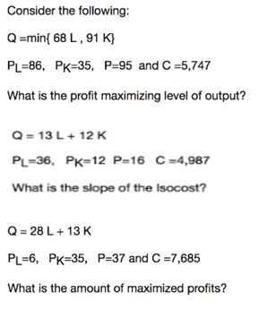 Solved Consider The Following Q Min 68 L 91 K Pl 86 P Chegg Com