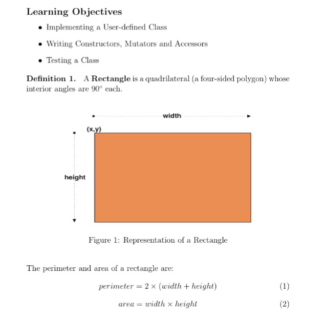 Solved Learning Objectives Implementing A User Defined Cl