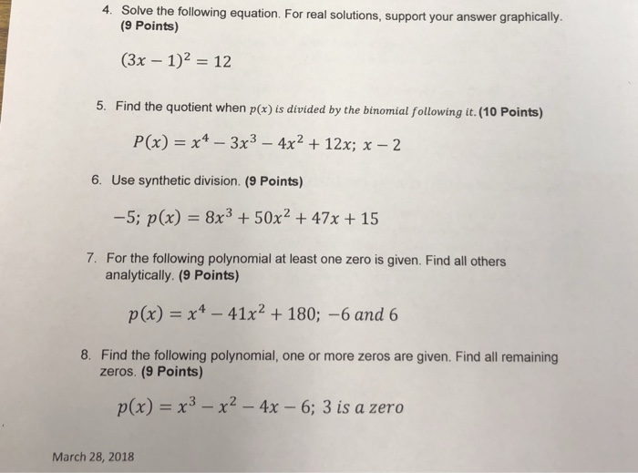 Solved Solve The Following Equation For Real Solutions Chegg Com