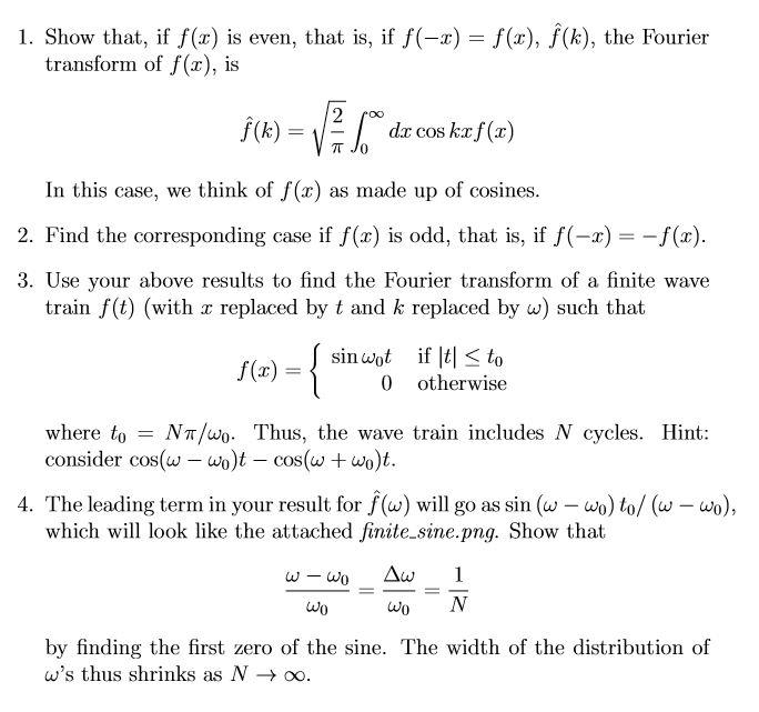 Solved 1 Show That If F Z Is Even That Is If F X Chegg Com