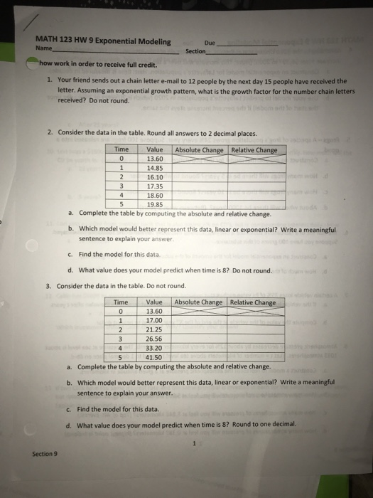 Unit 4 exponential and logarithmic functions homework 11 applications with equations image