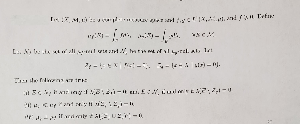 Let X M M Be A Complete Measure Space And F G Chegg Com