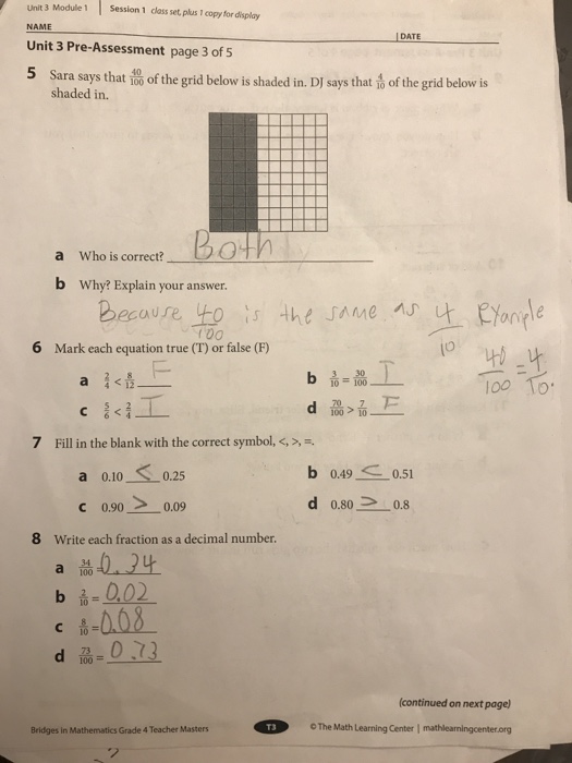 Solved Unit 3 Module1 Session 1 Class Set Plus 1 Copy For Chegg Com