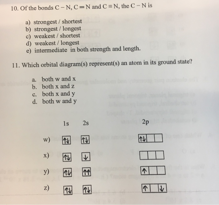 Solved 10 Of The Bonds C N C N And C N The C N Is A S Chegg Com