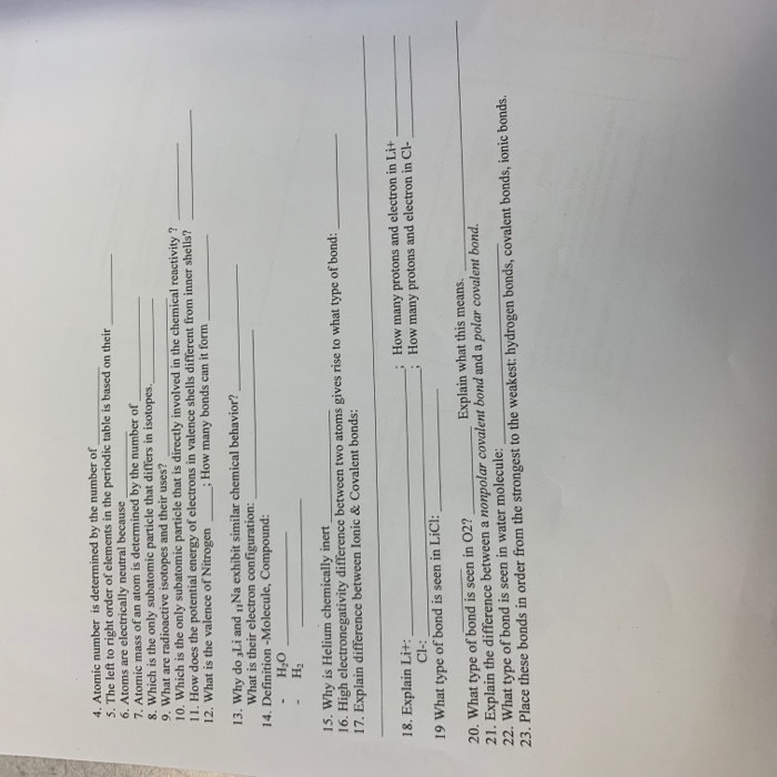 Solved: By Of 5 Number Number 4. Determined Is The Atomic ...