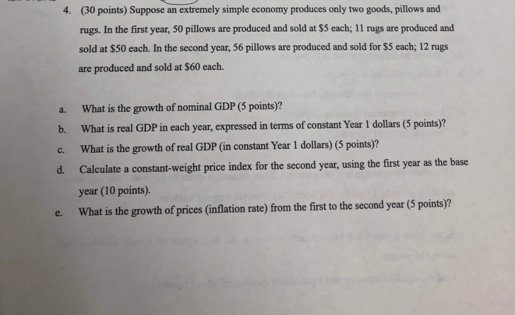 Solved 30 Points Suppose An Extremely Simple Economy Pr Suppose An Extremely Simple Economy