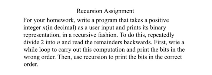 Recursion homework 05 picture