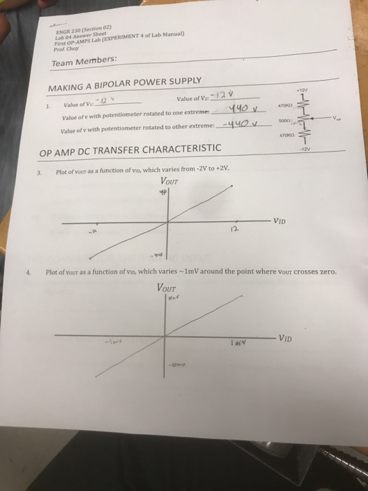 Solved Engr 230 Section 02 Lab 04 Answer Sheet First Op Chegg Com