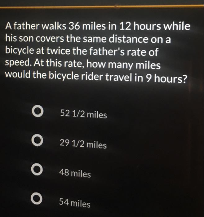 How Many Miles From >> Solved A Father Walks 36 Miles In 12 Hours While His Son How Many Miles From >> Solved A Father Walks 36 Miles In 12 Hours While His Son