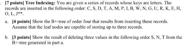 Solved 7 Pointsl Tree Indexing You Are Given A Series O Chegg Com