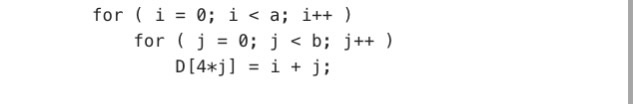 for ( i=0; i< a; i++ )