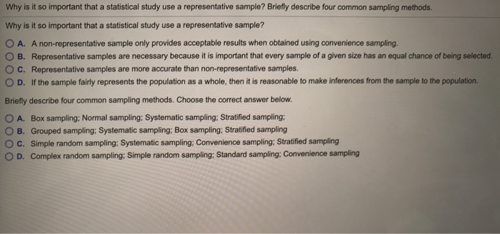 representative sample