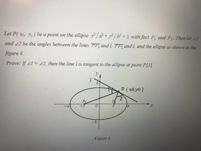 Solved Let P Xo Yo Be A Point On The Ellipse A Y2 Chegg Com