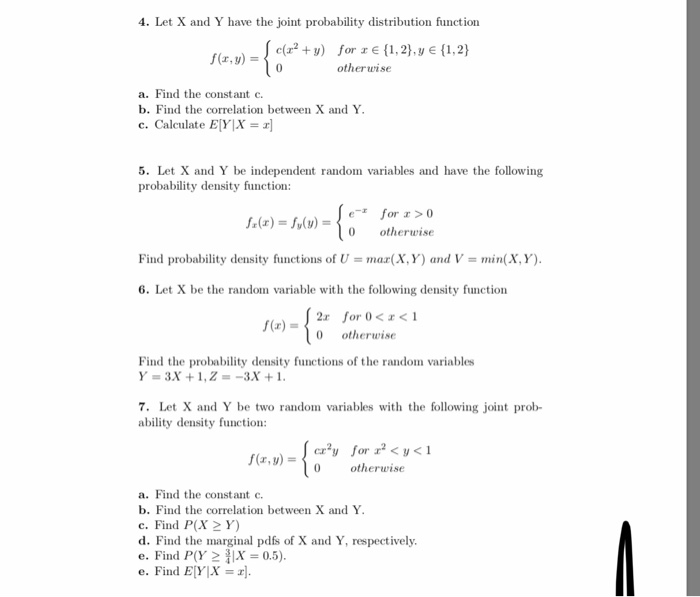 E Xy Joint Distribution