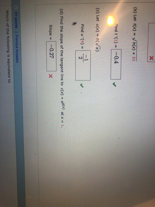 Solved Use The Values In The Table Below To Answer Each O Chegg Com