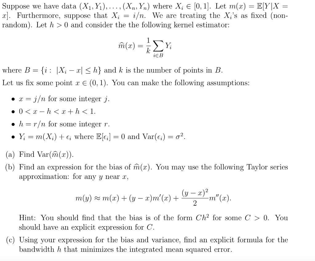 Solved Suppose We Have Data Xim Where X Chegg Com