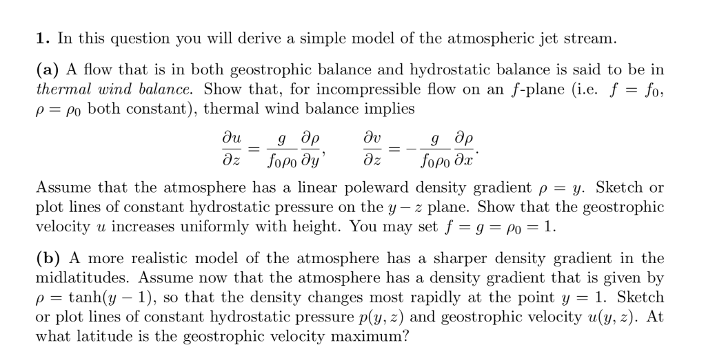 Geostrophic and Jet Stream 