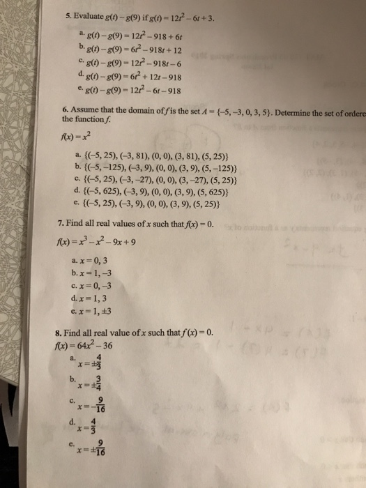 Solved S Evaluate G O G If G 12 61 3 A G G 9 12t Chegg Com