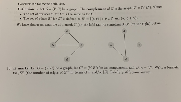 Solved Consider The Following Definition Definition 1 L Chegg Com