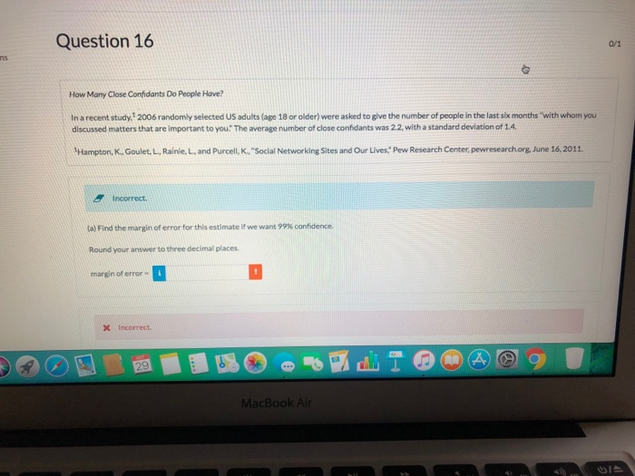 Solved Question 16 How Many Close Confidants Do People Have