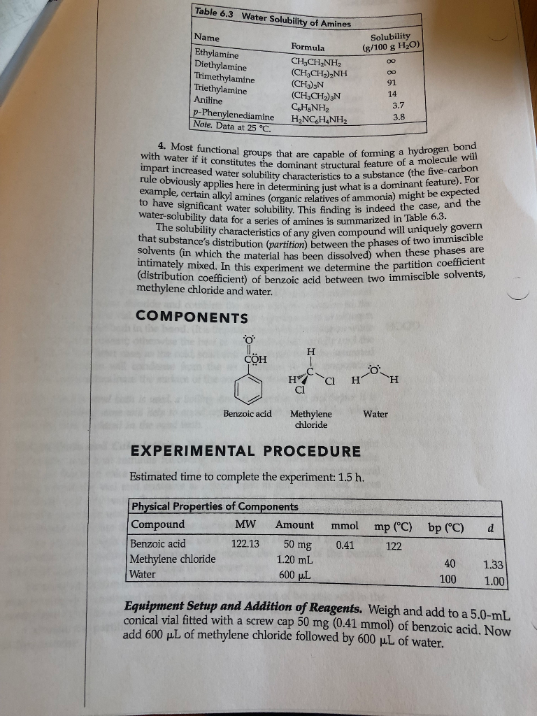 Solvent Extraction Determination Of A Partition Chegg Com