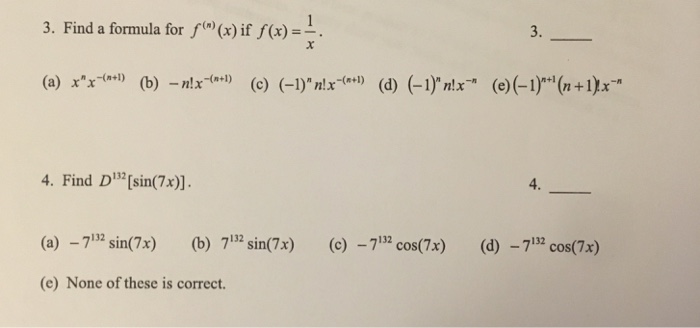 Solved 3 Find A Formula For F X If F X 3 A X Xa Chegg Com