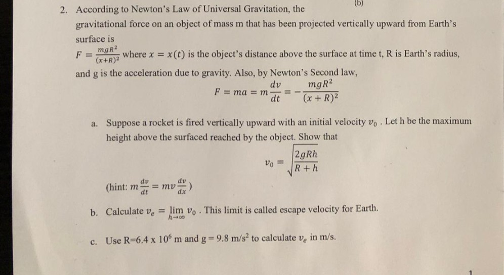 According To Newton S Law Of Universal Gravitation Chegg Com