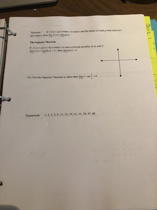 Solved Theorem Fx S Gtr When X Is Near A And The Limits Chegg Com