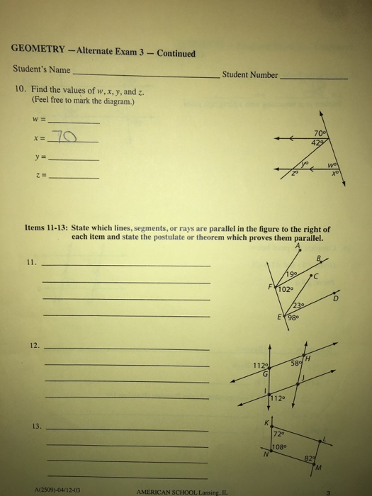 Exercise 4.2: Thales Theorem and Angle Bisector Theorem 