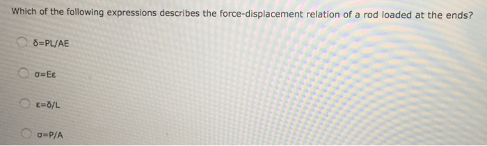 Solved Which Of The Following Expressions Describes The F Chegg Com